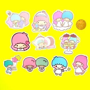 3/$20 Brand New 10x Sanrio Little Twin Stars Waterproof Stickers #2